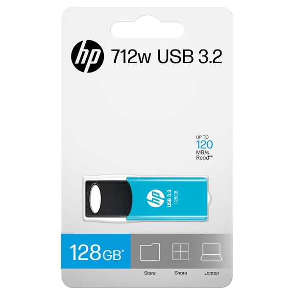 HP 712w USB-muisti 128 GB USB A-tyyppi 3.2 Gen 1 (3.1 Gen 1) Sininen