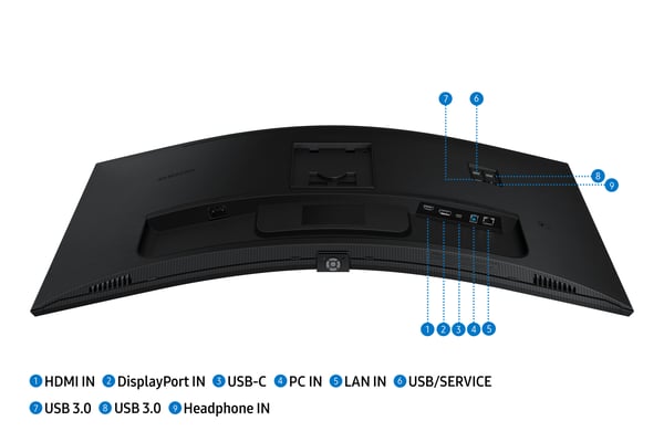 Samsung S65UC computerskærm 86,4 cm (34") 3440 x 1440 pixel UltraWide Quad HD LCD Sort