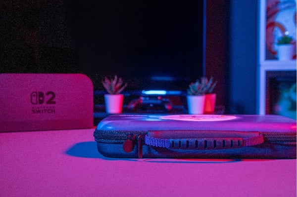 Konix 82529000008 kannettavan pelikonsolin suojakotelo Lähettilaukku Nintendo Sininen