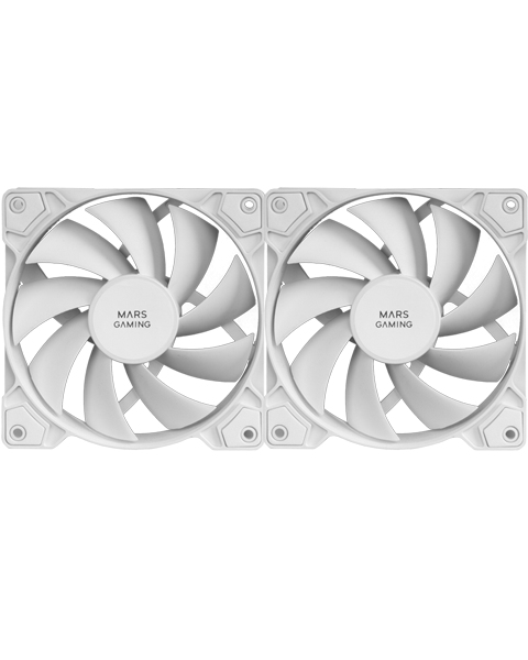 Mars Gaming MF-PWMX2W Datorväska Fan 12 cm Svart