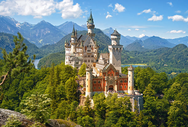 Castorland View of the Neuschwanstein Castle, Germany 500 pcs Kuviopalapeli 500 kpl Maisema