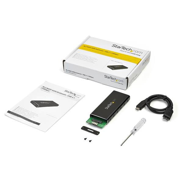 StarTech.com SSD-kotelo M.2-kiintolevyille - USB 3.1 Type C - NGFF - USB C -kaapeli - USB