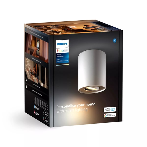 Philips Hue White ambiance Pillar spotlight utan switch