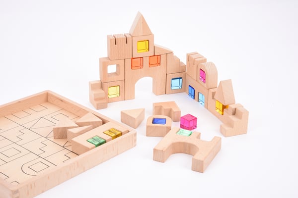 Tickit Wooden Building Gem Blocks