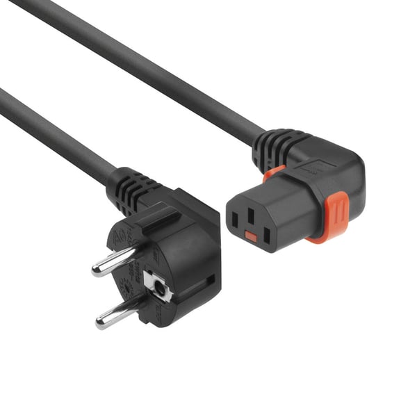 ACT AK5262 strömkablar Svart 2 m CEE7/7 C13 coupler