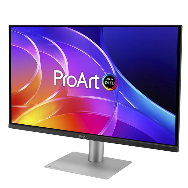 ASUS ProArt OLED PA279CDV platta pc-skärmar 67,3 cm (26.5") 3840 x 2160 pixlar 4K Ultra HD QD-OLED Svart, Silver