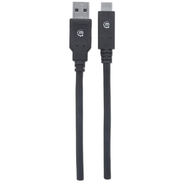 Manhattan 354974 USB-kabel USB 3.2 Gen 1 (3.1 Gen 1) 2 m USB C USB A 5 Gbit/sek. Sort