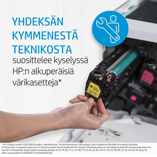 HP 124A, alkuperäinen magenta LaserJet-värikasetti
