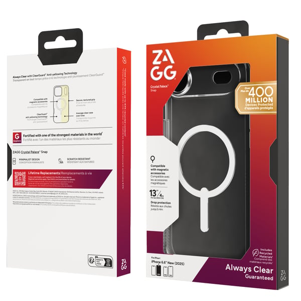 ZAGG Crystal Palace Snap - iPhone Air cover kompatibel med MagSafe (klar)