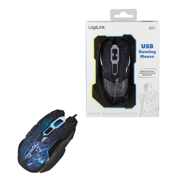 LogiLink ID0137 mus Spil Ambidextrous USB Type-A Optisk 2400 dpi