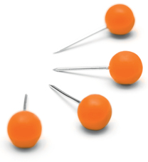 Nobo ilmoitustaulunastat oranssi 100kpl
