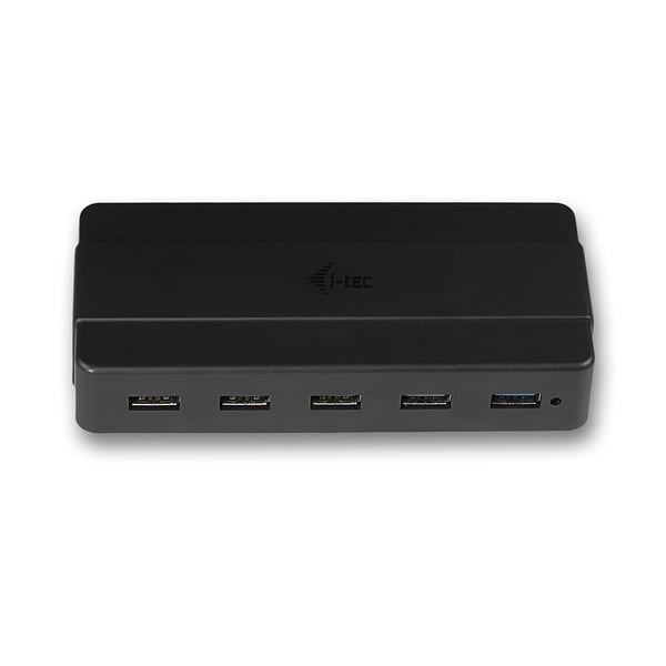 i-tec U3HUB742 gränssnittshubbar USB 3.2 Gen 1 (3.1 Gen 1) Type-B 5000 Mbit/s Svart