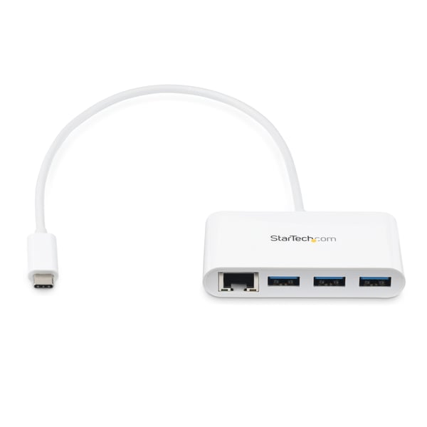 StarTech.com 3-porttinen USB 3.0 -keskitin ja Gigabit Ethernet