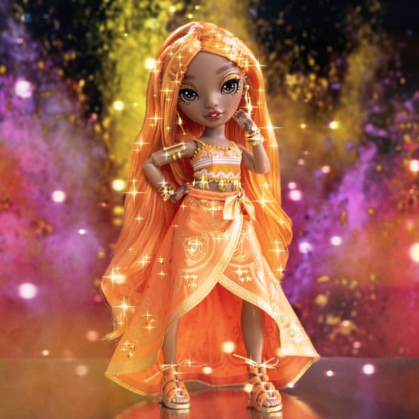 Rainbow High CORE Fashion Doll- Meena Fleur (Saffron)