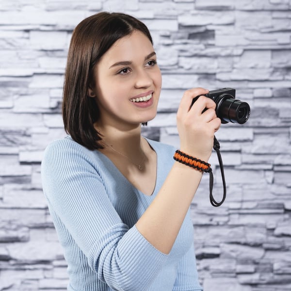 Hama Braid 20 remmar Digitalkamera Polyester Svart, Orange