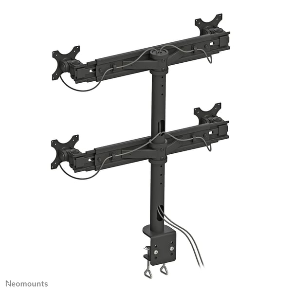 Neomounts FPMA-D700D4 monitorin kiinnike ja jalusta 76,2 cm (30") Vastaanotto Musta