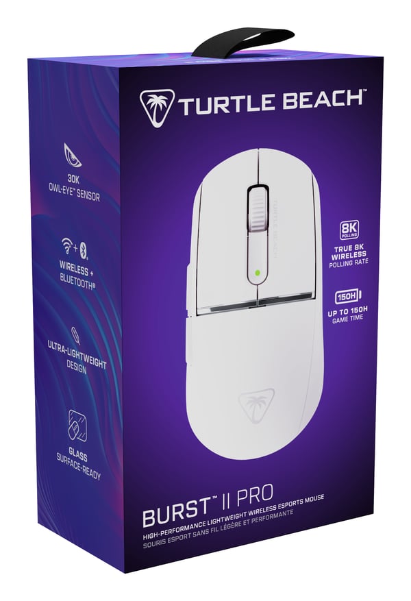 Turtle Beach Burst II Pro mus Spil Ambidextrous RF Wireless + Bluetooth + USB Type-A Optisk 30000 dpi