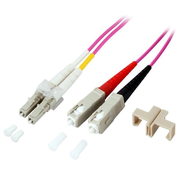 Techly ILWL D5-SCLC-200/OM4 InfiniBand och fiberoptisk kabel 20 m SC LC Fuchsia