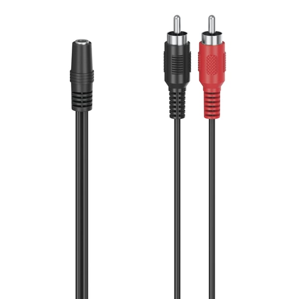 Hama 00305040 audiokaapeli 3.5mm 2 x RCA Musta