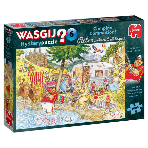 Wasgij Retro Mystery 6 Puslespil 1000 stk Tegneserier