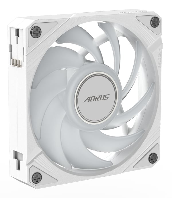 GIGABYTE AORUS EZ CHAIN FAN 120 ICE Bundkort Ventilator 12 cm Hvid 1 stk