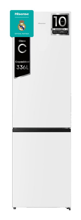 Hisense RB440N4AWC køle-/fryseskab Fritstående 336 L Hvid Hisense RB440N4AWC køle-/fryseskab Fritstående 336 L Hvid