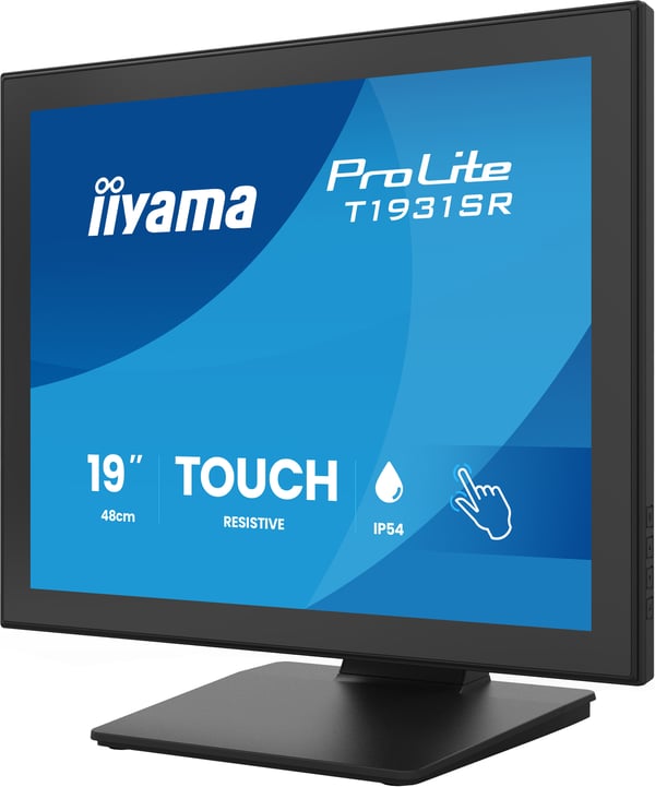 iiyama ProLite T1931SR-B2S platta pc-skärmar 48,3 cm (19") 1280 x 1024 pixlar SXGA LCD Pekskärm Bord Svart