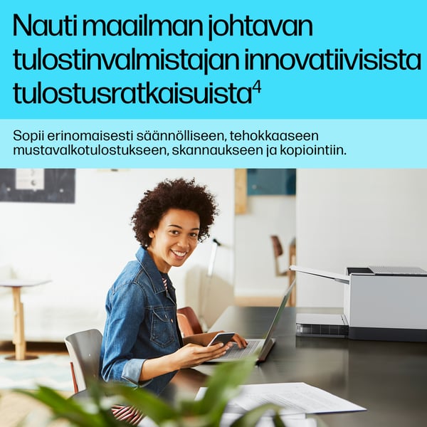 HP LaserJet M234d Multifunction Mustavalkoinen Tulostin, Kopiokone, skanneri; Kaksipuolinen