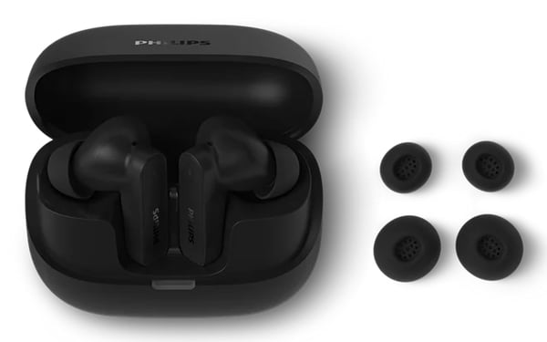 Philips TAT3000BK/00 kuulokkeet ja kuulokemikrofoni True Wireless Stereo (TWS) In-ear Puhelut/Musiikki USB Type-C Bluetooth Musta