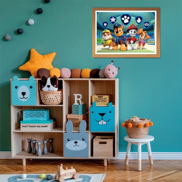 Clementoni Supercolor Glowing Lights - Paw Patrol Puslespil 104 stk Tegnefilm