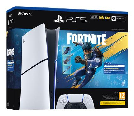 Sony Interactive Entertainment PlayStation 5 Digital Edition - Fortnite Flowering Chaos Bundle 825 GB Wi-Fi Svart, Vit Sony Interactive Entertainment PlayStation 5 Digital Edition - Fortnite Flowering Chaos Bundle 825 GB Wi-Fi Svart, Vit