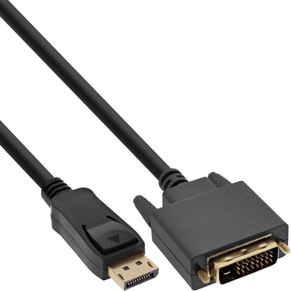 InLine 17116 videokaapeli-adapteri 0,5 m DVI-D DisplayPort Musta
