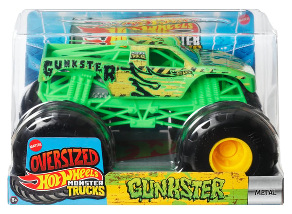 Hot Wheels Monster Trucks Oversized GUNKSTER Vehicle