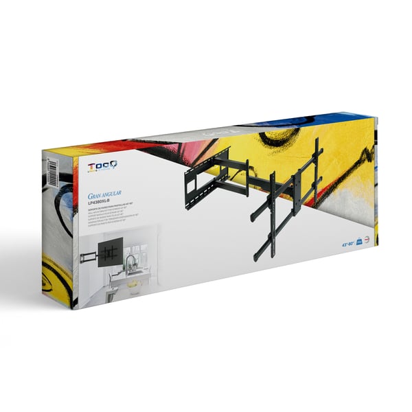 TooQ LP4380XL-B tv-beslag 2,03 m (80") Sort