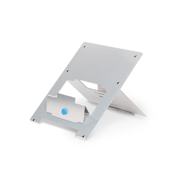 R-Go Tools Laptopstandaard R-Go Riser Flexible, verstelbare inklapbare laptopverhoger, ergonomisch, Hylite aluminium, zilver