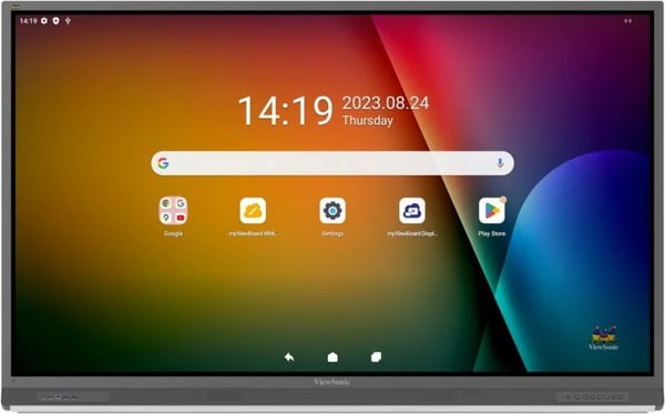 Viewsonic IFP7552-2F interaktiv whiteboard 190,5 cm (75") 3840 x 2160 pixlar Pekskärm Svart HDMI