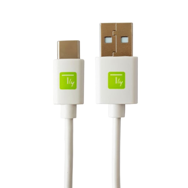 Techly ICOC MUSB20-CMAM20TW USB-kablar USB 2.0 2 m USB A USB C 0,48 Gbit/s Vit