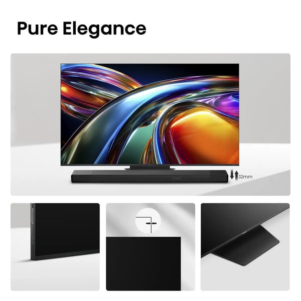 Hisense 65UR9S 165,1 cm (65") 4K Ultra HD Smart TV Wi-Fi Grå 3500 cd/m²