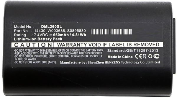 CoreParts MBXPR-BA002 Skrivare/Skanner Reservdel & Tillbehör Batteri 1 styck