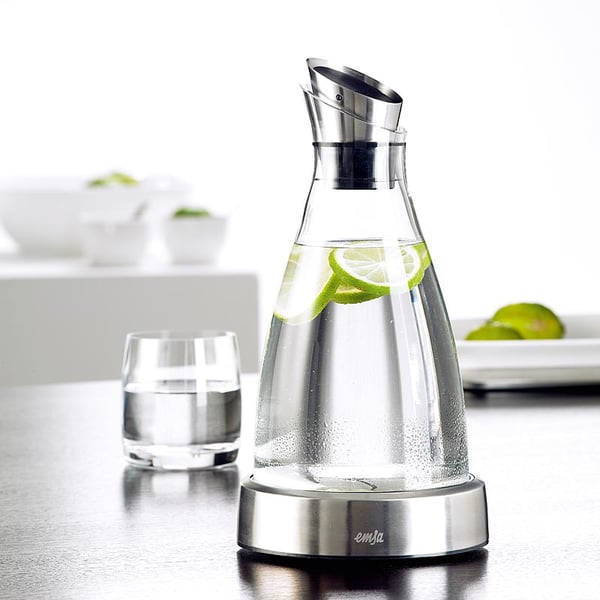 EMSA 505219 karaffel, kande & flaske 1 L Rustfrit stål, Transparent