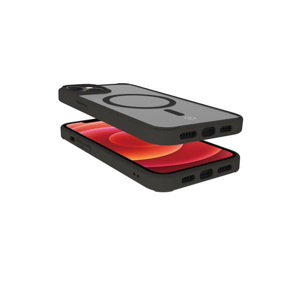Celly Magmatt mobiltelefon etui 17 cm (6.7") Cover Sort, Transparent