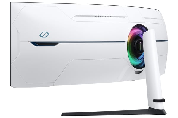 Samsung Odyssey Neo G9 S57CG954NU G95NC Series QLED-skärm Gaming böjd 144 cm 144,80 cm (57\") 7680 x 2160 Dual UHD @ 240 Hz VA 1000 cd/m² 2500:1 DisplayHDR 1 ms 3xHDMI DisplayPort Svart vit [Ene