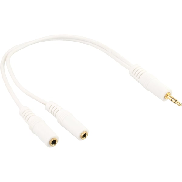 InLine 99300G audiokaapeli 0,1 m 3.5mm 2 x 3.5mm Valkoinen