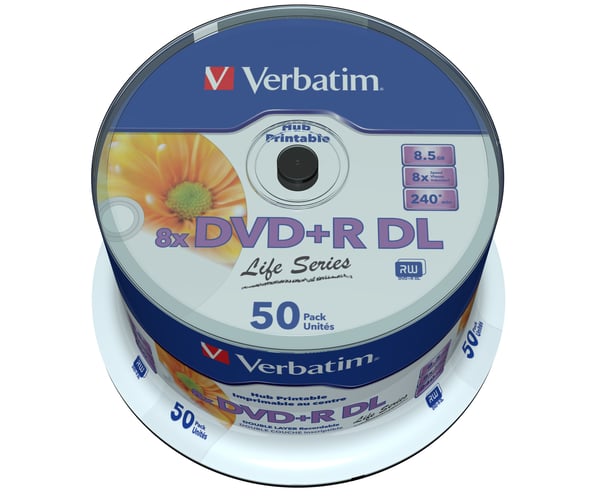 Verbatim 97693 tomma dvd:er 8,5 GB DVD+R DL 50 styck