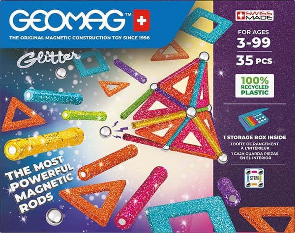 Geomag Glitter Panels Recycled Neodymmagnetleksak