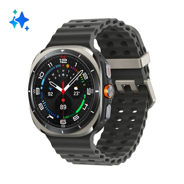 Samsung Galaxy Watch Ultra 3,81 cm (1.5") AMOLED 47 mm Digital 480 x 480 pixlar Pekskärm 4G Silver Wi-Fi GPS