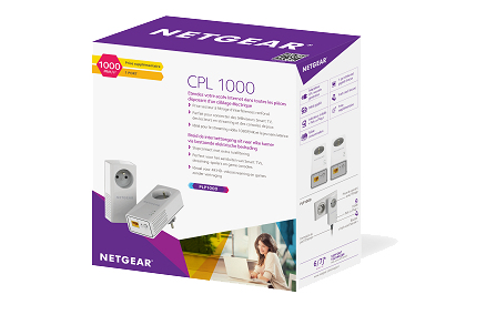 NETGEAR PLP1000-100FRS PowerLine-nätverksadapter 1000 Mbit/s Nätverksansluten (Ethernet) Vit 2 styck
