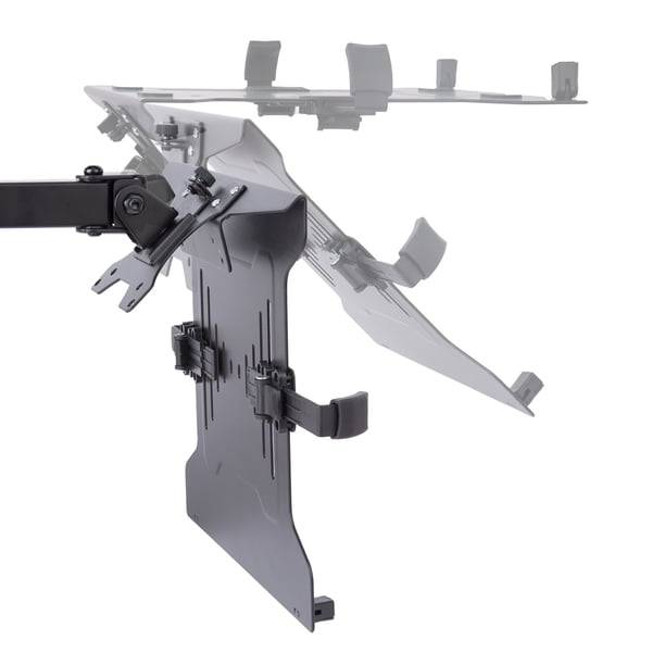 StarTech.com A2-LAPTOP-DESK-MOUNT monitorin kiinnike ja jalusta 86,4 cm (34") Vastaanotto Musta