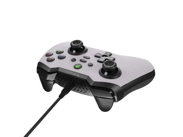 GENESIS Mangan 300 White Vit USB Spelplatta Analog / Digital Android, Nintendo Switch, PC