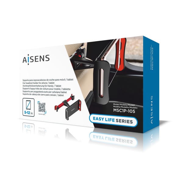 AISENS MSC1P-105 hållare Passiv hållare Mobiltelefon / smartphone, Surfplatta/UMPC Svart, Röd